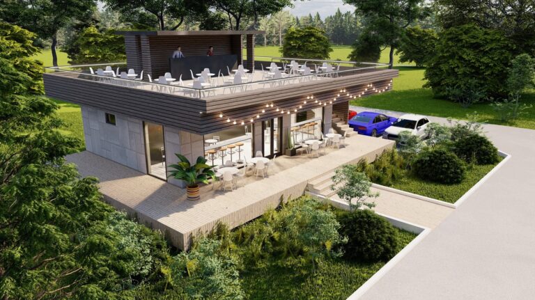 Qtm Restaurant, structura metalica usoara, modul afacere HoReCa