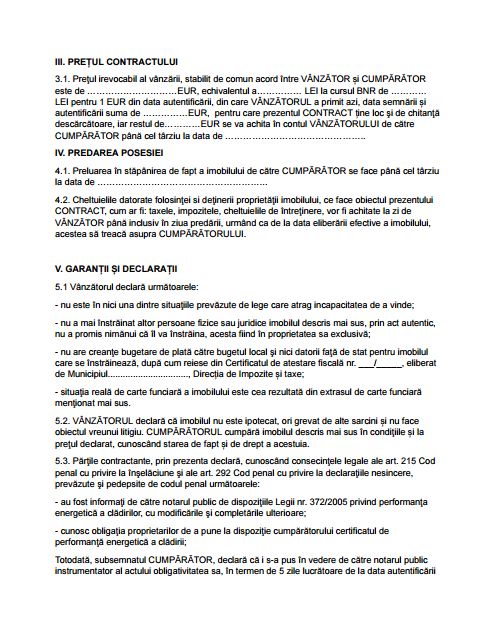 contract vanzare cumparare 2