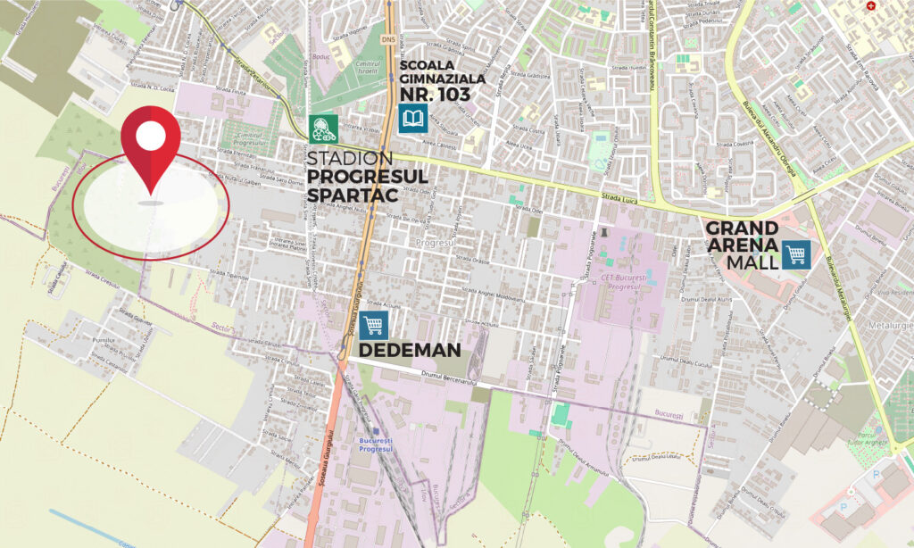 Teren intravilan 10.000 mp, deschidere 50 ml, N.D. Cocea, Sector 5