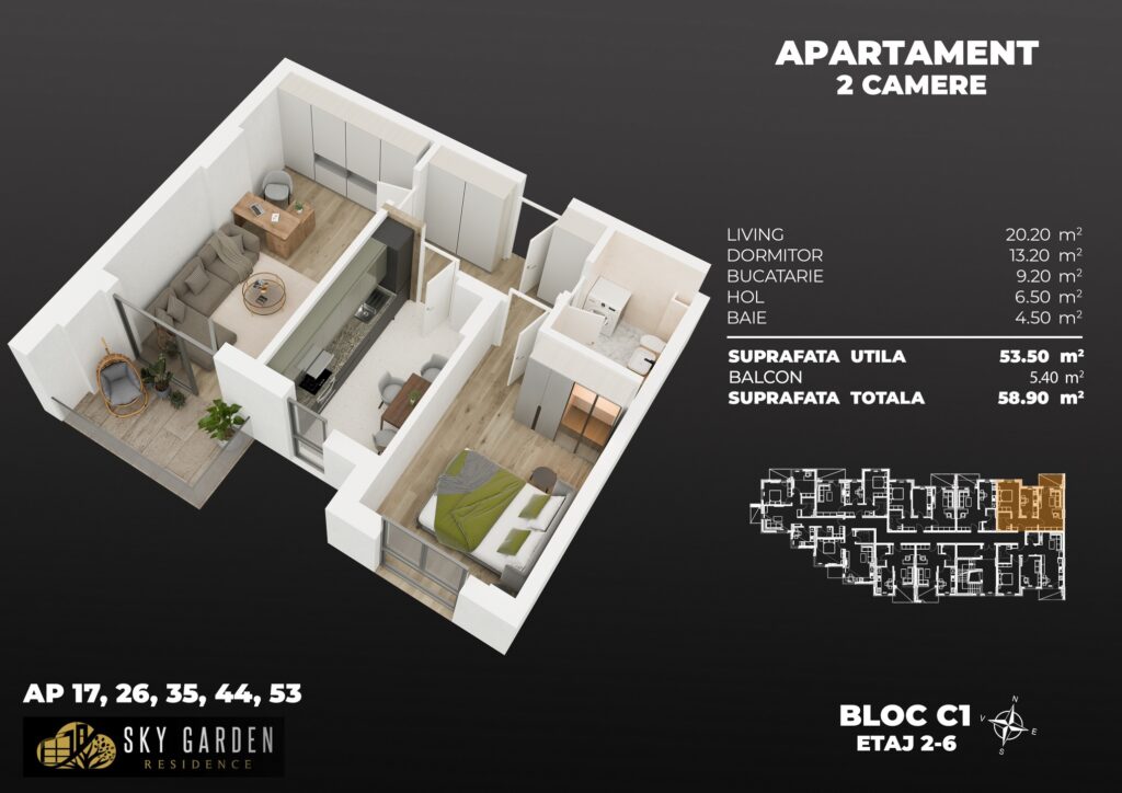 Apartament cu 2 camere, decomandat, Popesti-Leordeni, langa Metrou Berceni