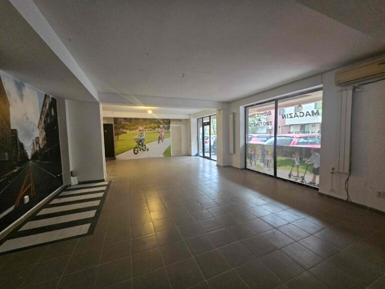 Spatiu comercial de vanzare, 80 mp, vitrina 10 ml, Drumul Fermei, Popesti – Leordeni