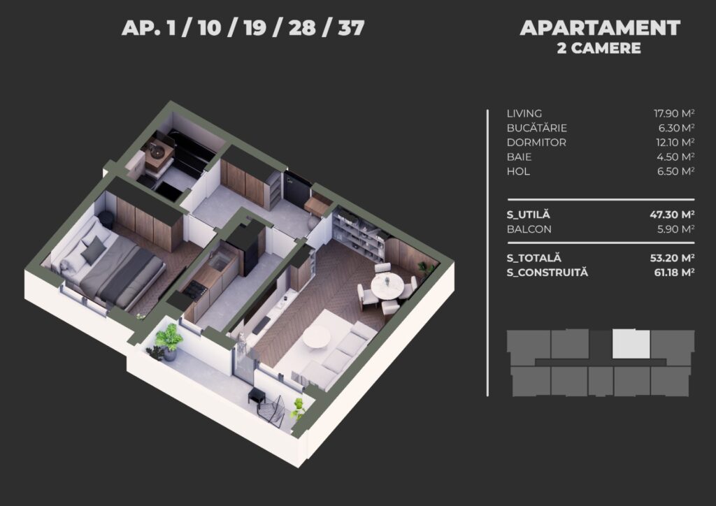 Apartament decomandat cu 2 camere, zona Grand Arena Mall, Bd. Brancoveanu
