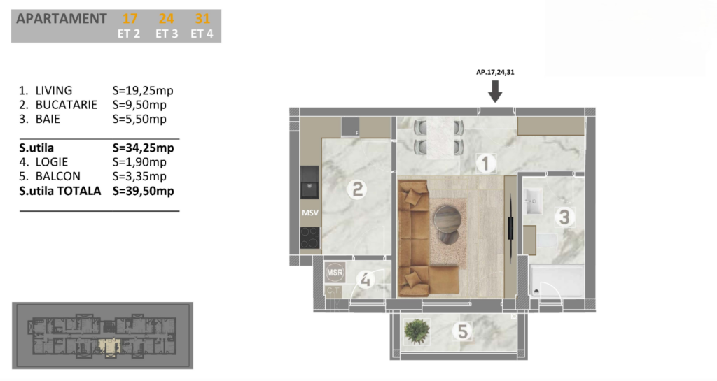 Apartament modern cu o camera, Drumul Binelui, Bd. Metalurgiei