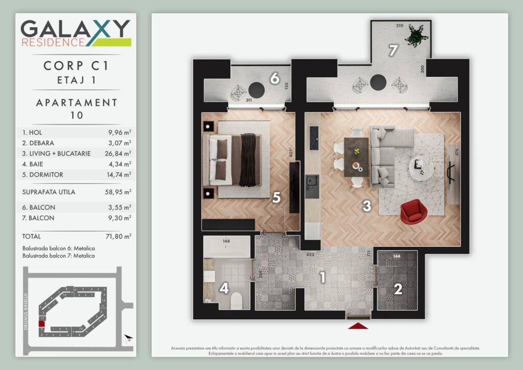 Apartament nou, compartimentare eficienta, Galaxy Park Residence – Metalurgiei, Sector 4