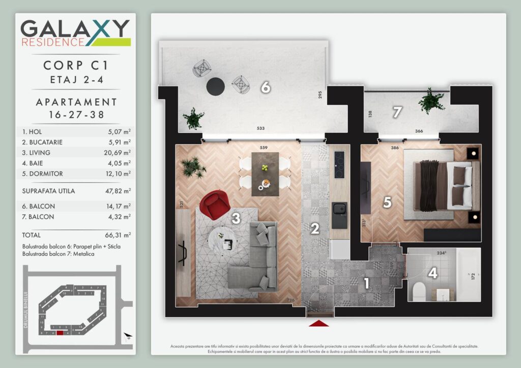 Apartament modern si spatios, Galaxy Park Residence, zona Metalurgiei, Drumul Binelui