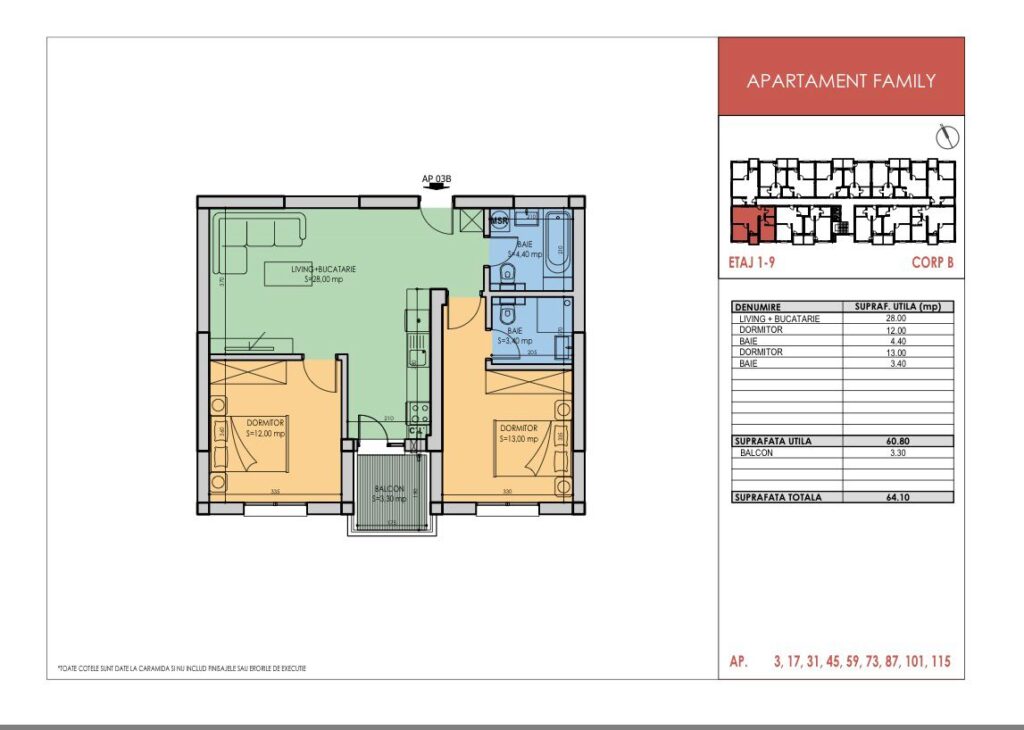 Apartament ideal cu 3 camere, locatie excelenta, Pasarela Metrou Berceni