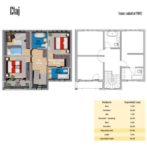 Vila individuala moderna, P+1, 5 camere, teren 309 mp – Comuna Berceni