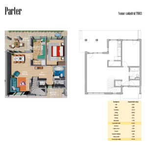 Vila individuala moderna, P+1, 5 camere, teren 309 mp – Comuna Berceni