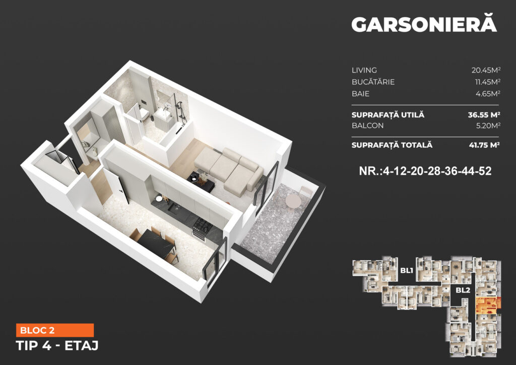 Apartament modern cu o camera, finisaje de calitate premium, pasarela Metrou Berceni