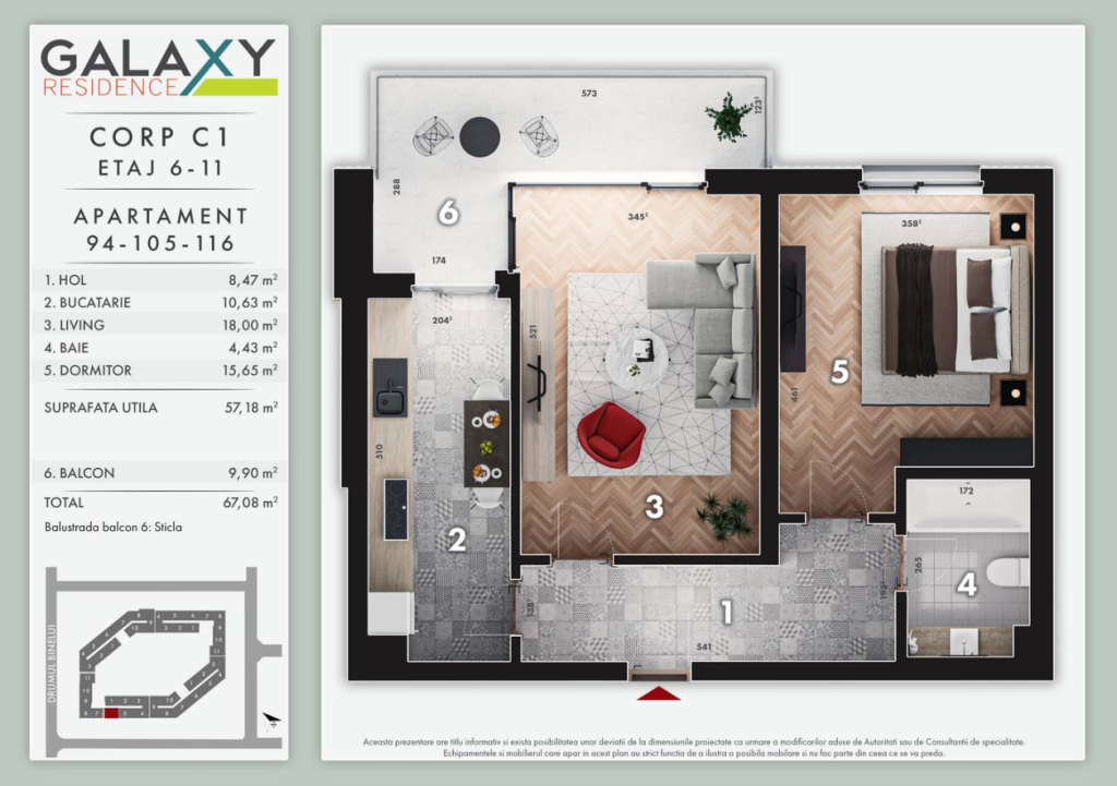 Apartament 2 camere, 67 mp, finisaje la alegere- Drumul Binelui, Bd. Metalurgiei