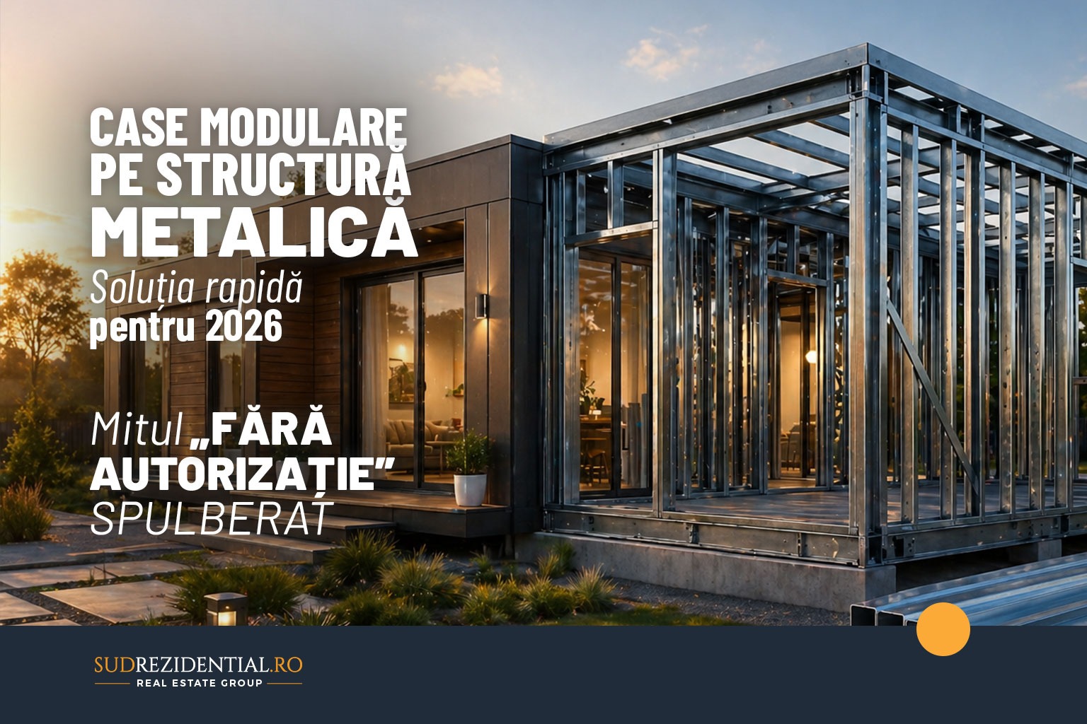 Casele modulare pe structura metalica: Solutia rapida pentru 2026. Mitul „fara autorizatie” spulberat 14 Casele modulare pe structura metalica: Solutia rapida pentru 2026. Mitul „fara autorizatie” spulberat