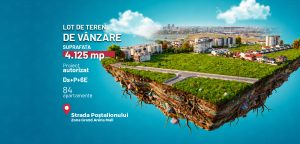 Teren autorizat pentru dezvoltare rezidentiala Ds+P+6E | 84 apartamente | Zona Grand Arena Mall