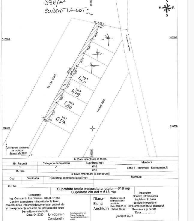 Lot de teren 659 mp, deschidere 22ml, acces direct DJ401 – Comuna Vidra, Ilfov