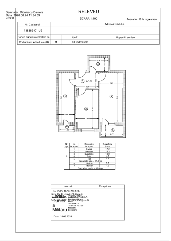 Apartament 2 camere, decomandat, metrou Berceni, Popesti-Leordeni, Ilfov