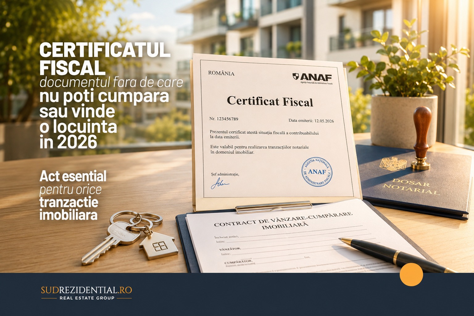 Certificatul fiscal: Documentul fara de care nu poti cumpara sau vinde o locuinta in 2026 20 Certificatul fiscal: Documentul fara de care nu poti cumpara sau vinde o locuinta in 2026
