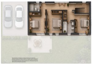 Vila moderna tip duplex, 4 camere, ansamblu privat cu piscina si acces securizat – Bragadiru