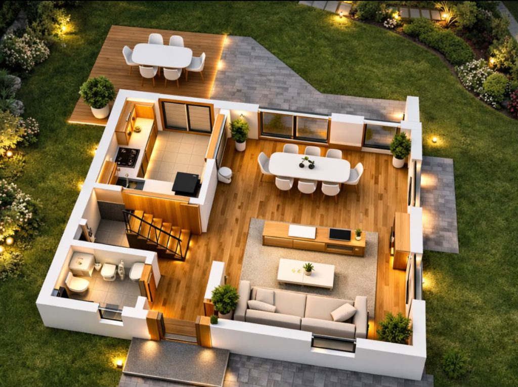 Vila tip duplex cu 3 dormitoare, curte generoasa si doua locuri de parcare – Popesti-Leordeni