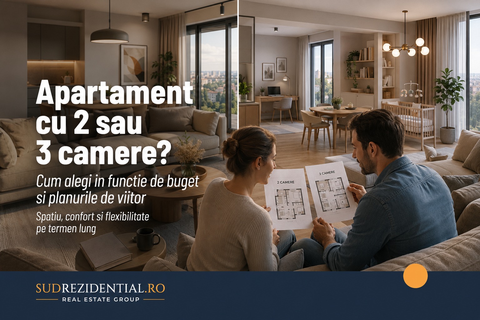 Apartament cu 2 sau 3 camere? Cum alegi in functie de buget si planurile de viitor 9 Apartament cu 2 sau 3 camere? Cum alegi in functie de buget si planurile de viitor