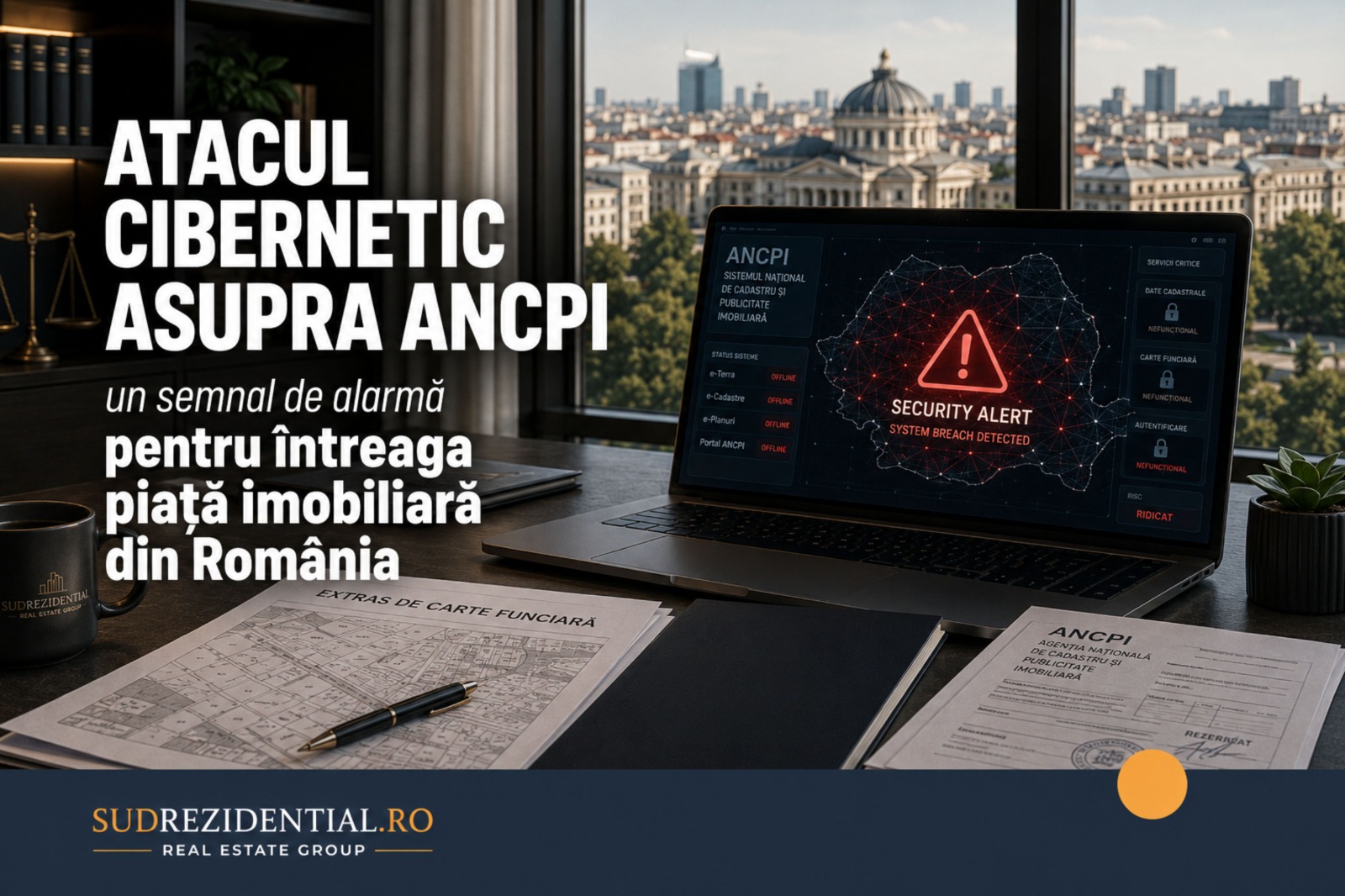 Atacul cibernetic asupra ANCPI: un semnal de alarma pentru intreaga piata imobiliara din Romania 12 Atacul cibernetic asupra ANCPI: un semnal de alarma pentru intreaga piata imobiliara din Romania