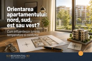 Orientarea apartamentului: nord, sud, est sau vest? Cum influenteaza lumina, temperatura si confortul