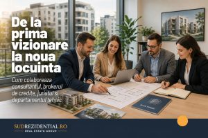 De la prima vizionare la noua locuinta: cum colaboreaza consultantul, brokerul de credite, juristul si departamentul tehnic